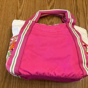 Vera Bradley small colorblock tote bag Lilli Bell pattern